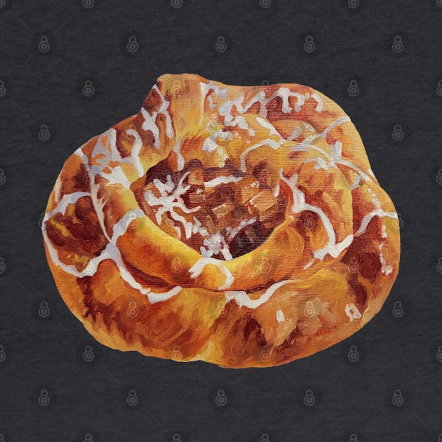 Apple Danish painting (no background) by EmilyBickell